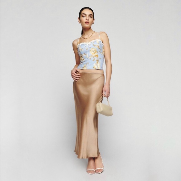 Reformation Skylar Floral Linen Top - Picture 4 of 7